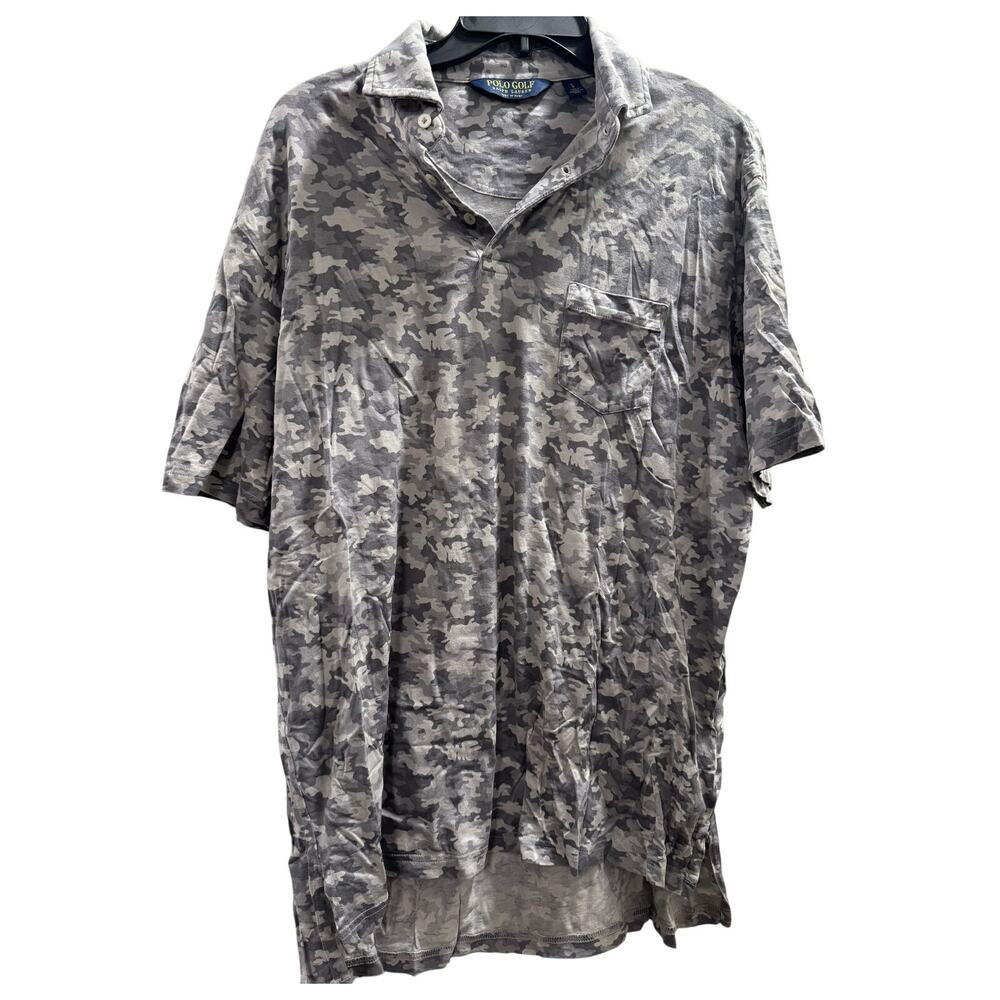 Polo Golf Ralph Lauren Men’s Large Camo Collared Polo Shirt from Peru